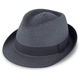 Fiebig Trilby Strohhut blau 61