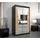 abiks möbel Schwebetürenschrank MONACO 120 x 200 x 62 cm Schwarz