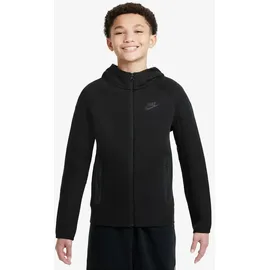 Nike Sportswear Tech Fleece Kapuzenjacke Jungen 010 black/black/black S 128-137 cm