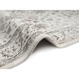 MERINOS Teppich MERINOS "Creation 50112", beige (creme), B:140cm H:10mm L:200cm, Polyester, Teppiche, Teppich, elegant, glänzend, Kurzflor, pflegeleicht, Wohnzimmer