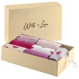 LASCANA Basicsocken Damen 4x gemustert, 3x uni Gr.39-42