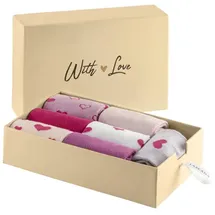 LASCANA Basicsocken Damen 4x gemustert, 3x uni Gr.39-42