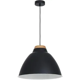 Licht-Erlebnisse Skal 1-flg. E27 30 cm vintage Holz schwarz
