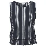 LASCANA Tanktop Marine/Weiß 36/38
