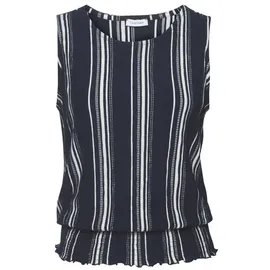 LASCANA Tanktop Marine/Weiß 36/38