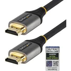 Startech HDMI 2.1 Kabel - Zertifiziertes Ultra High Speed HDMI Kabel 48Gbit/s - 8K 60Hz/4K 120Hz HDR10+ eARC - UHD 8K HDMI Monitorkabel - Monitor/TV - Flexible TPE Ummantelung (HDMM21V3M)