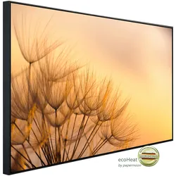 PAPERMOON Infrarotheizung "Löwenzahn Sonnenuntergang", bunt (kunstmotiv im aluminiumrahmen), B/H/T: 120cm x 75cm x 3cm, 900 W, Heizkörper, sehr angenehme Strahlungswärme
