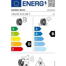 Kumho WinterCraft WP52 185/65 R15 88T