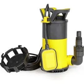 Wiltec 3 in 1 Flachsauger Tauchpumpe 1100 W 18000l/h mit Schwimmer