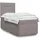vidaXL Boxspringbett 140 x 200 cm Taupe