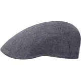 Stetson Madison Leinen Flatcap Schirmmütze Delave-Optik Herren und Damen Frühling Sommer grau 59 cm - 59