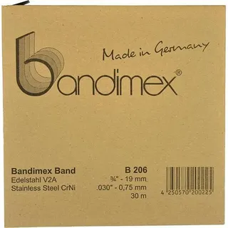 Bandimex Stahlband V2A, 16mm-5/8", L 30m