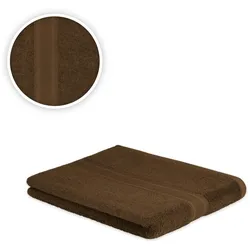 EXKLUSIV HEIMTEXTIL Handtuch 500g/m2 Saunatuch 80 x 200 cm Schokobraun Hohe Qualität