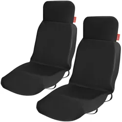 Autositzbezug 2er-Set Schwarz 160x66cm Vordersitz