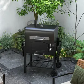 Outsunny Holzkohlegrill schwarz