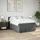 vidaXL Boxspringbett mit Matratze Dunkelgrau 160x200 cm Stoff