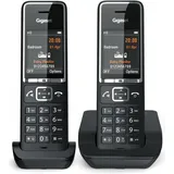 Gigaset Comfort 550 Duo, Telefon, Schwarz