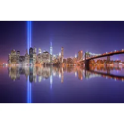Fototapete PAPERMOON "Photo-Art DAVID MARTIN CASTAN, IN GEDENKEN", bunt, B:3,00m L:2,23m, Vlies, Tapeten