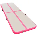 vidaXL Aufblasbare Gymnastikmatte mit Pumpe 500x100x10 cm PVC Rosa