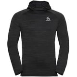 Odlo Millennium Element Kapuzenfleece - Black Melange, S