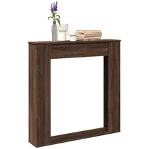 vidaXL Kaminumrandung Braun Eichen-optik 100x20x100 Cm Holzwerkstoff Vidaxl