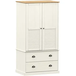 vidaXL Kleiderschrank VIGO 90 x 176 x 55 cm Weiß