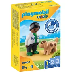 PLAYMOBIL® Tierarzt mit Hund - Playmobil 1.2.3
