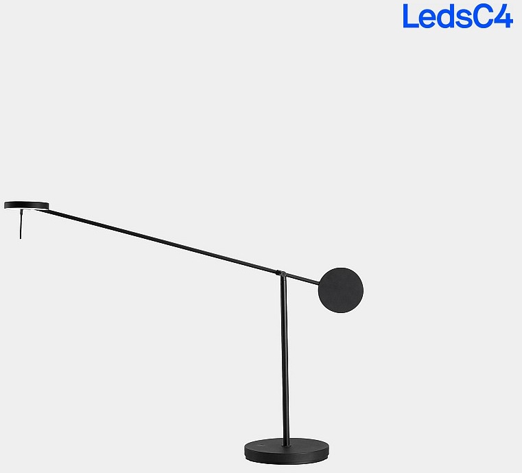 LEDS C4 LED Tischleuchte INVISIBLE, mit Touch-Dimmer, verstellbar, schwarz, 11.2W 2700K 496lm 94°, CRi >90 LEDS-10-7385-05-05