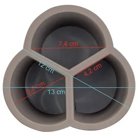 APS Besteckbehälter Beton 13 x 13 cm 14,5 cm grau