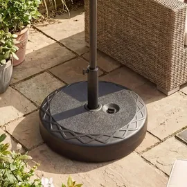 Costway Schirmständer Kunststoff 26 Liter Schwarz