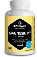 Vitamaze MAGNESIUM 350 mg Complexe citrate/oxyde/carbone végétalien Comprimé(S) 180 pc(s)