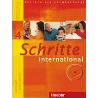 Hueber Schritte international 4: Kursbuch / Arbeitsbuch mit Audio-CD