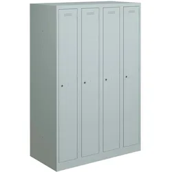 Bisley Primary Lockers, 3 Abteile, je 2 Fächer, Farbe lichtgrau