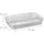 Relaxdays Grillschale 31 x 21 cm Aluminium silber