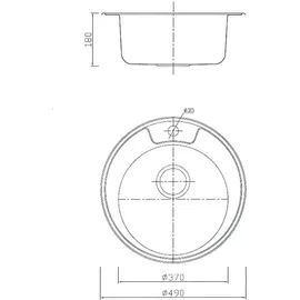 stabilo-sanitär Ronda 3 rund links Einbauspüle edelstahl Handbetätigung 490 x 490 mm