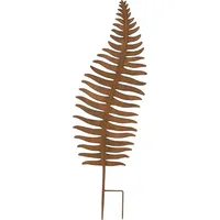 Dekoleidenschaft Gartenstecker Farnblatt 78 cm Braun