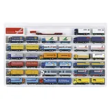 HERPA 029346 – Schaukasten für Hängerzüge (überbreit), weiß (70cm x 45cm x 3,5cm)