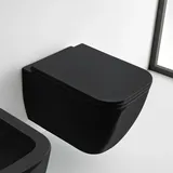 Scarabeo Teorema 2.0 Wand-WC mit WC-Sitz Schwarz
