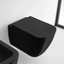Scarabeo Teorema 2.0 Wand-WC mit WC-Sitz Schwarz