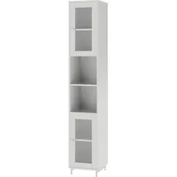 Vichy Vichy, Badezimmerschrank, Badschrank Malte, Weiss/Weiss, 30 x 171.5