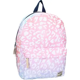 Milky Kiss Rucksack mit auffälligem Leopardenmuster – Rosa