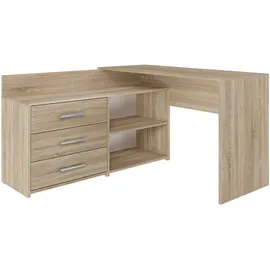 Topeshop Eckschreibtisch Dany Eiche