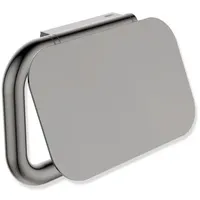 Hewi Serie 480 WC-Papierhalter mit Deckel, PVD beschichtet, schwarzchrom