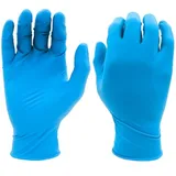 SHOWA 7500PF Biologisch Abbaubarer, 100% Nitril, Puderfrei Einmalhandschuh, 240 mm Lang, 0,10 mm Dick, Blau, S