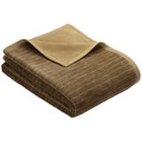 IBENA Fano Kuscheldecke 100 x 150 cm braun/camel