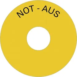 Dreifke® Schild NOT-AUS, Folie, Ø 75 mm