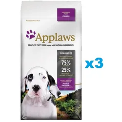 APPLAWS Puppy Large Breed Chicken 6 kg (3x2 kg) mit Huhn für Welpen großer Rassen