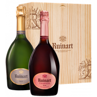 Champagner Ruinart - Geschenkset 2 fl. - Brut + Rosé