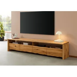 MASSIVMOEBEL24.DE PURE OAK Lowboard 240x45x50 cm Beige Holz