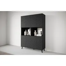 Home Affaire Highboard 120 x 168 x 39 cm Schwarz